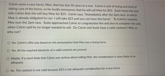 Calvin Owns A Race Horse Moe That Has Lost 10 Races In A Row Calvin Is Sick Of Losing And Tired Of Taking Care Of The 1