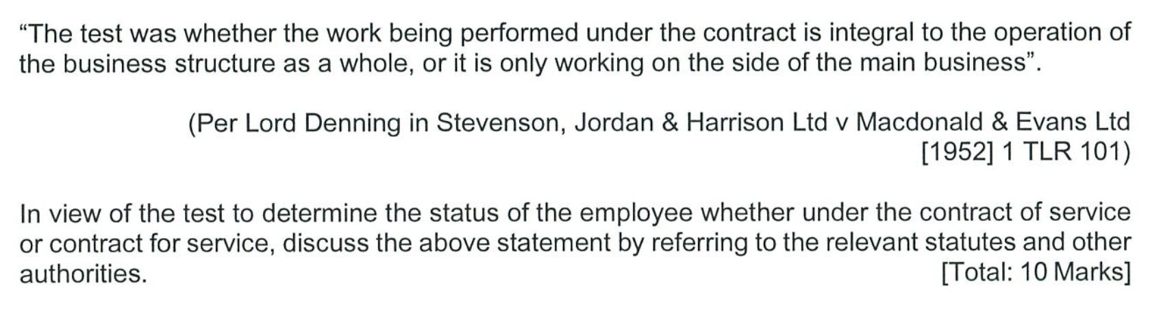 Subject Labor Law Industrial Relations 1