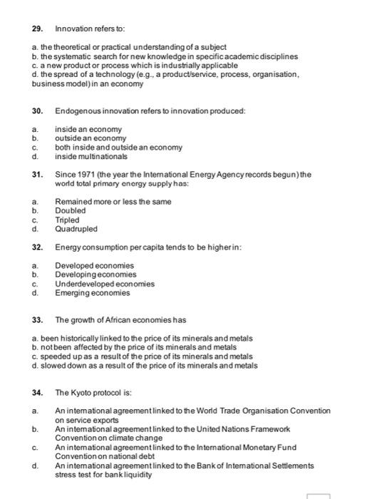 29 Innovation Refers To A The Theoretical Or Practical Understanding Of A Subject B The Systematic Search For New Kno 1