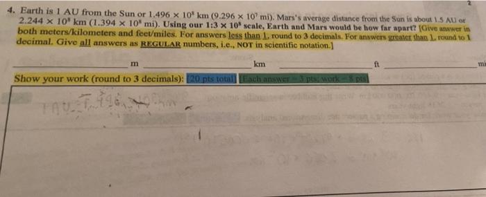 Introduction To Astronomy Please Show Work Introduction To Astronomy Please Show Work Introduction To Astronomy Pleas 1