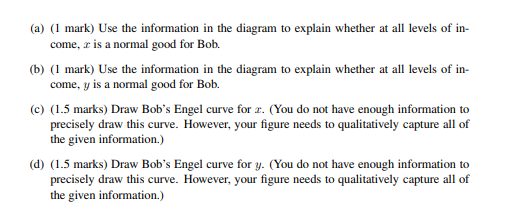 Question 2 5 Marks Suppose That Bob Consumes Two Goods R And Y Each Good S Price Is Strictly Positive And Fixed Thro 2