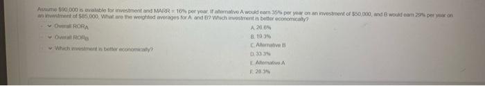 Auto 190 000 Is Valable For Investment And Marr 10 Per Year Ifmative A Would Com 35 Per Year On An Investment Of 50 0 1