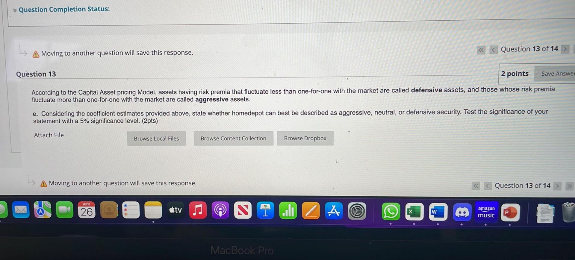 A Moving To Another Question Will Save This Response Question 9 Question 9 2 Points Consider The Following Estimated Eq 2