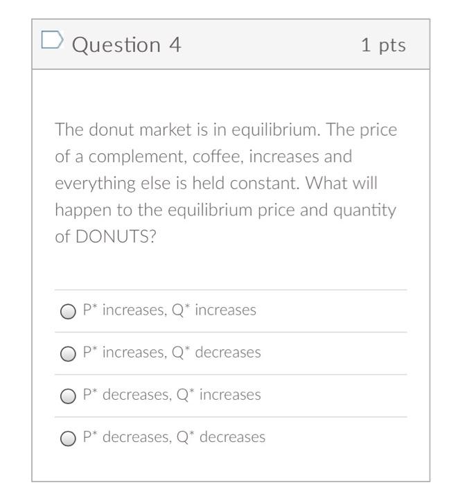 Question 1 1 Pts Which Of The Following Events Will Increase The Quantity Supplied Movement Along The Curve Of Pencils 3