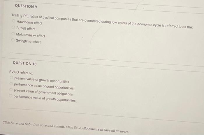 Question 6 Market Value Of An Entity S Debt And Equity Less Cash And Cash Equivalents Is Referred To As Ebitda Nationa 2