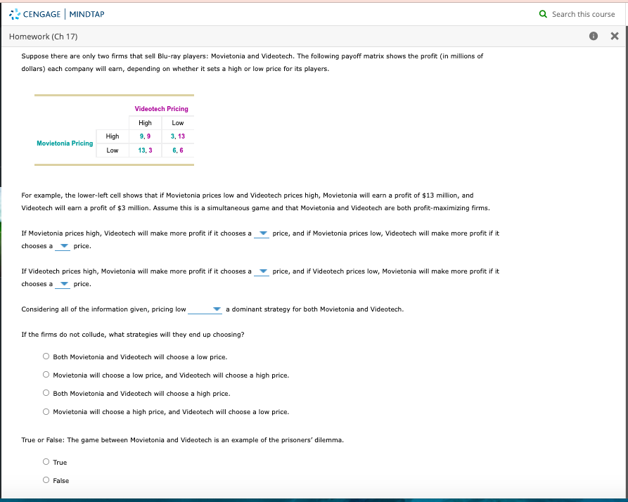 Please Answer All Questions The First Four Arrows The Options Are High Or Low 1