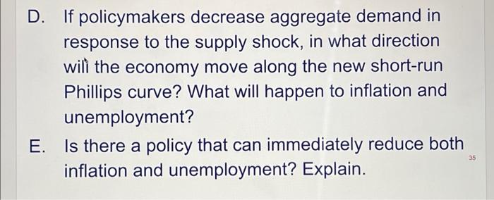 A Worldwide Drought Has Reduced Food Production Inflation Has Increased Unemployment Has Risen Above The Natural Rate 3