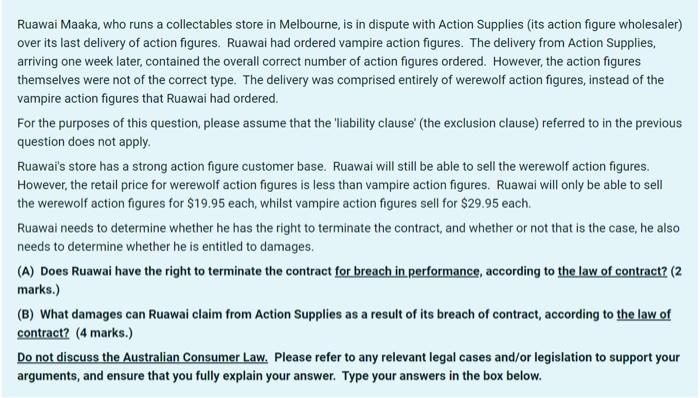 Ruawai Maaka Who Runs A Collectables Store In Melbourne Is In Dispute With Action Supplies Its Action Figure Wholesal 1
