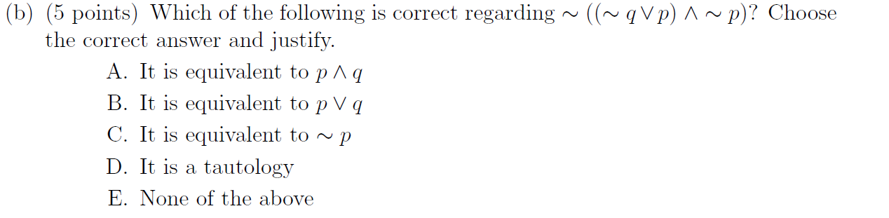 Transcribed Image Text From This Question Qvp P Choose B 5 Points Which Of The Following Is Correct Regarding 1