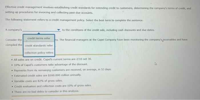 Effective Credit Management Involves Establishing Credit Standards For Extending Credit To Customers Determining The Co 1