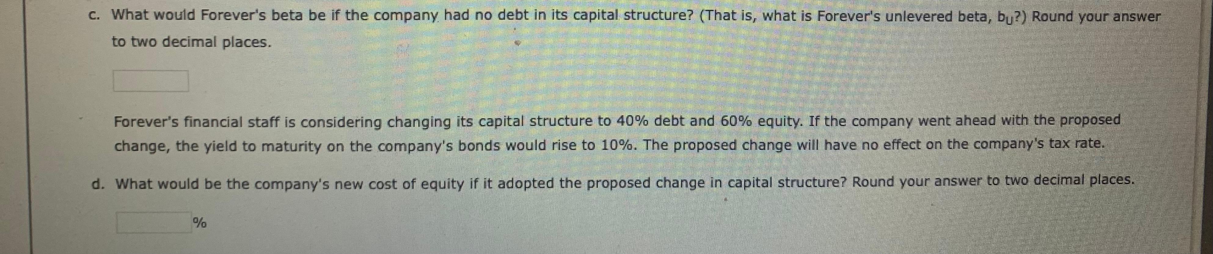 Video Excel Online Structured Activity Recapitalization Currently Forever Flowers Inc Has A Capital Structure Consi 3