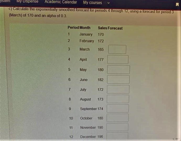On 1 Answered Management Of Bainona Manufacturing Company Wishes To Choose A Statistical Forecasting Method For Forecast 4