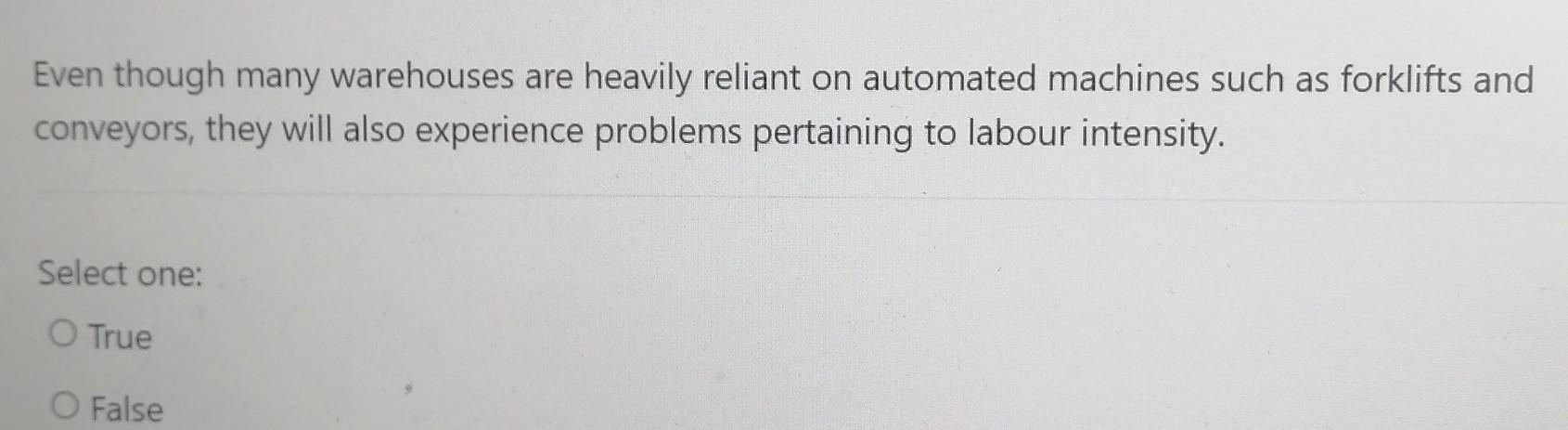 Even Though Many Warehouses Are Heavily Reliant On Automated Machines Such As Forklifts And Conveyors They Will Also Ex 1