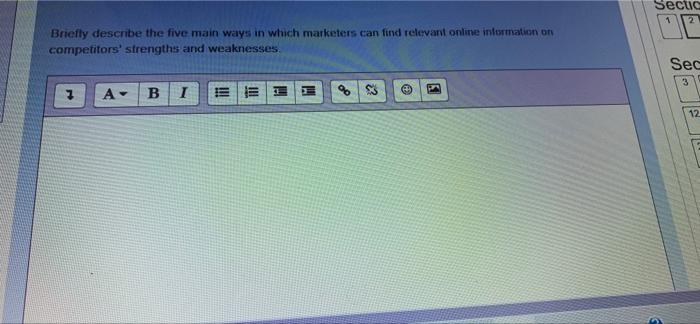 Secuc 02 Briefly Describe The Five Main Ways In Which Marketers Can Find Relevant Online Information On Competitors Str 1