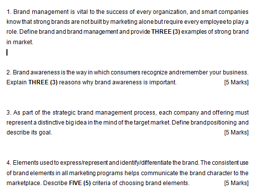 1 Brand Management Is Vital To The Success Of Every Organization And Smart Companies Know That Strong Brands Are Not B 1