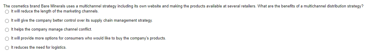 The Cosmetics Brand Bare Minerals Uses A Multichannel Strategy Including Its Own Website And Making The Products Availab 1
