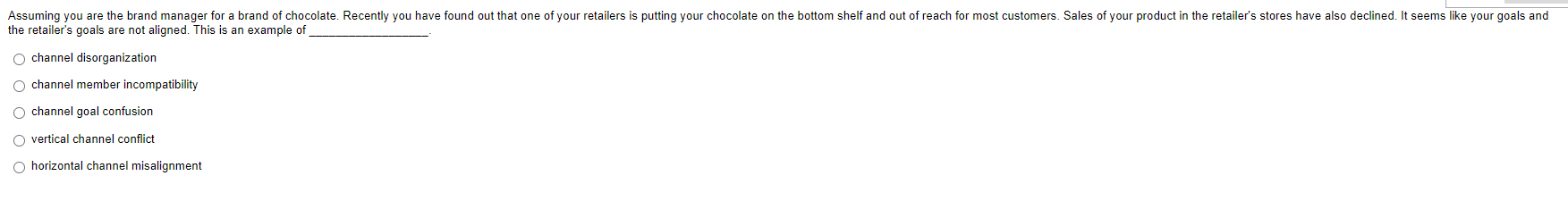 Assuming You Are The Brand Manager For A Brand Of Chocolate Recently You Have Found Out That One Of Your Retailers Is P 1