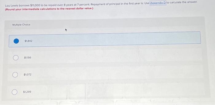 First Image Is The Question Second 2 Images Are The Appendix D Needed To Find The Answer Please See Question And Read 1