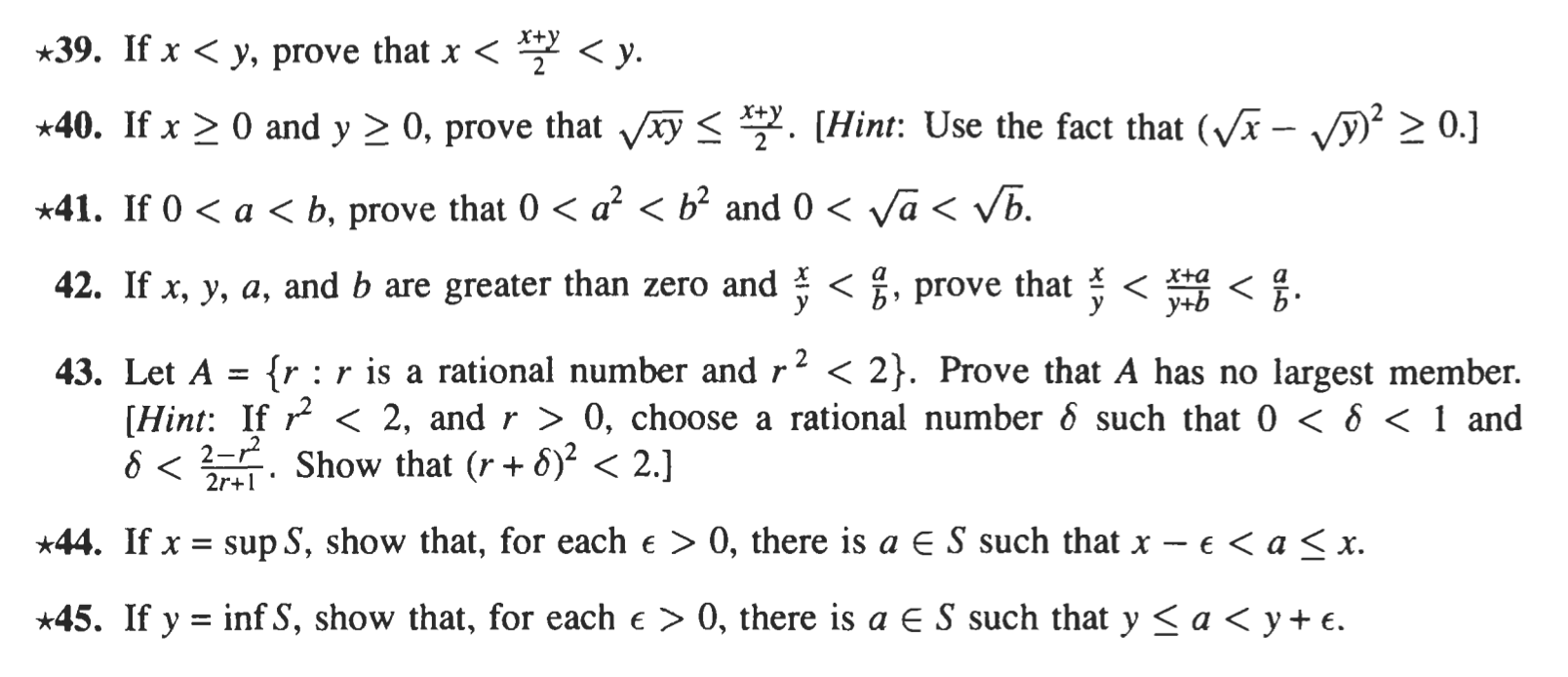 39 If X Y Prove That X T My Y 40 If X 0 And Y 0 Prove That Xy 47 Hint Use The Fact That Vx V9 1