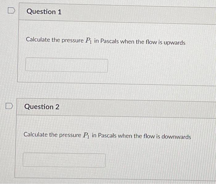 A5 Use The Problem Statement Below To Answer Questions 1 2 Oil Flows Through A Smooth Pipe Of Diameter D 4 Cm Betw 2