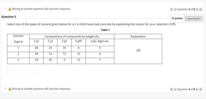 Moving To Another Question Will Save This Response Question 3 Of 8 Question 3 12 Points Save Answer Select One Of The T 1