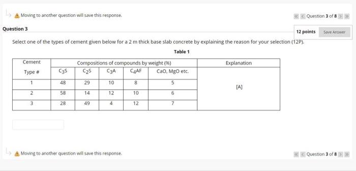 A Moving To Another Question Will Save This Response Question 3 Of 8 Question 3 12 Points Save Answer Select One Of The 1