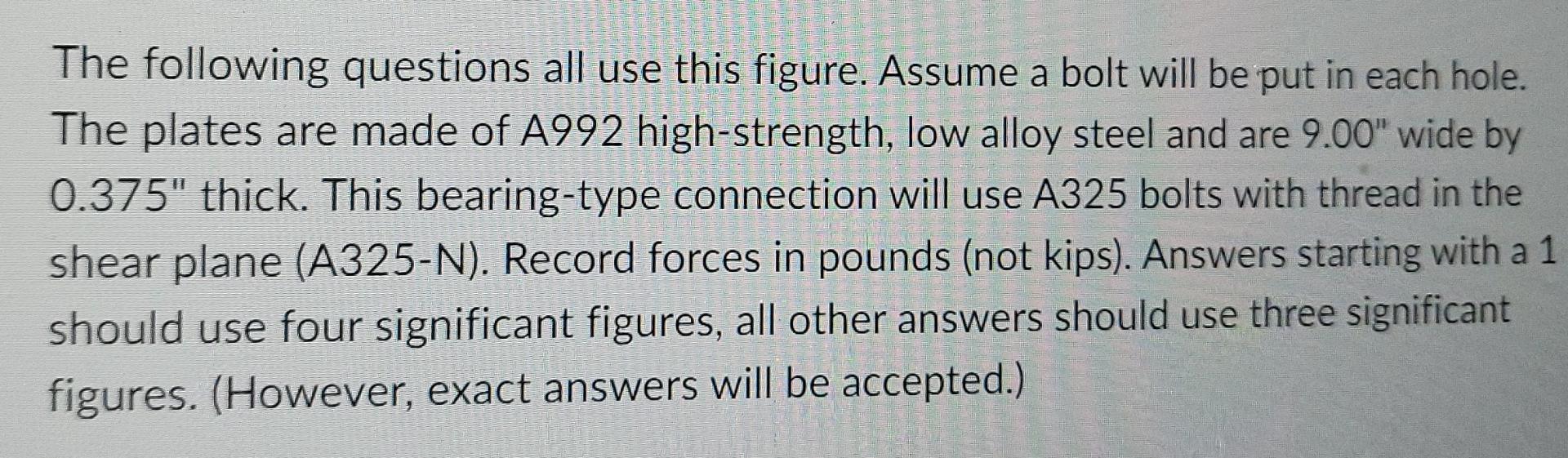 Lap Joint Questions D O O O O T The Following Questions All Use This Figure Assume A Bolt Will Be Put In Each Hole T 2