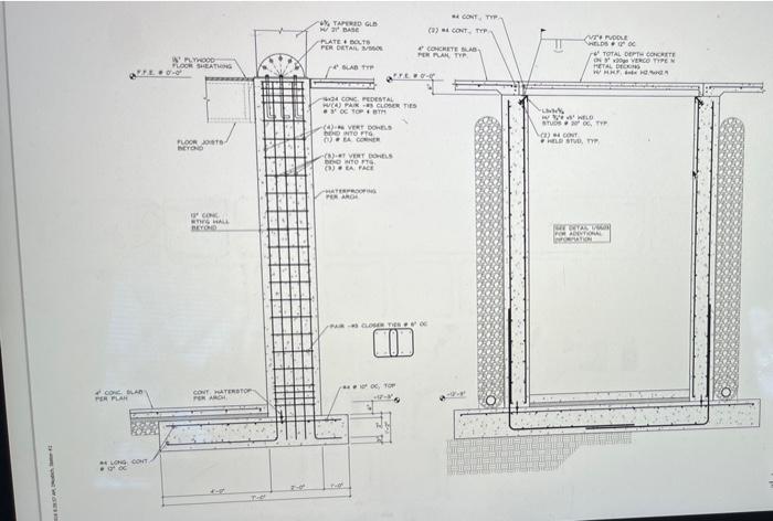 Question 1 60 Points Find Formwork Rebor Concrete Quantities For 6 Spread Aka Isolated Or Adfootings On 101 Fou 4