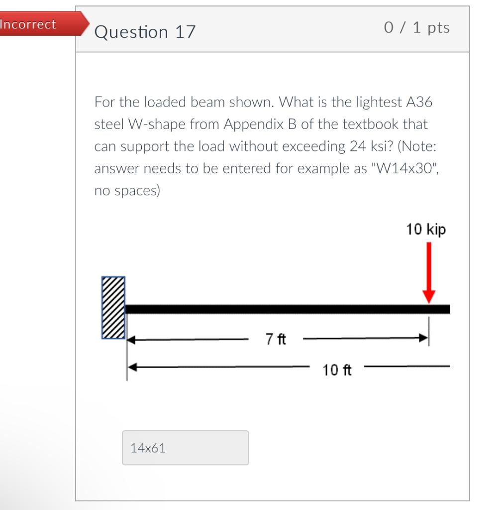 15 For The Loaded Beam Shown What Is The Lightest A36 Steel W Shape From Appendix B Of The Textbook That Can Support 3