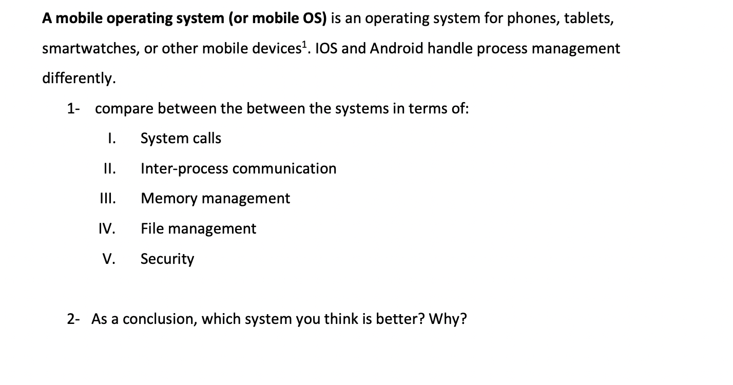A Mobile Operating System Or Mobile Os Is An Operating System For Phones Tablets Smartwatches Or Other Mobile Devic 1