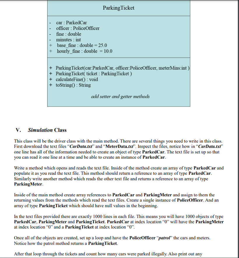 Cardata Txt Meterdata Txt Please Do This In Java And Do Not Copy Other Answers From Chegg Please Comment On Your Code T 3