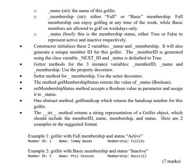 Question 2 30 Marks Golfers Who Want To Play A Game Will Need To Form A Flight A Flight Is Made Up Of Minimum 3 Golfe 2