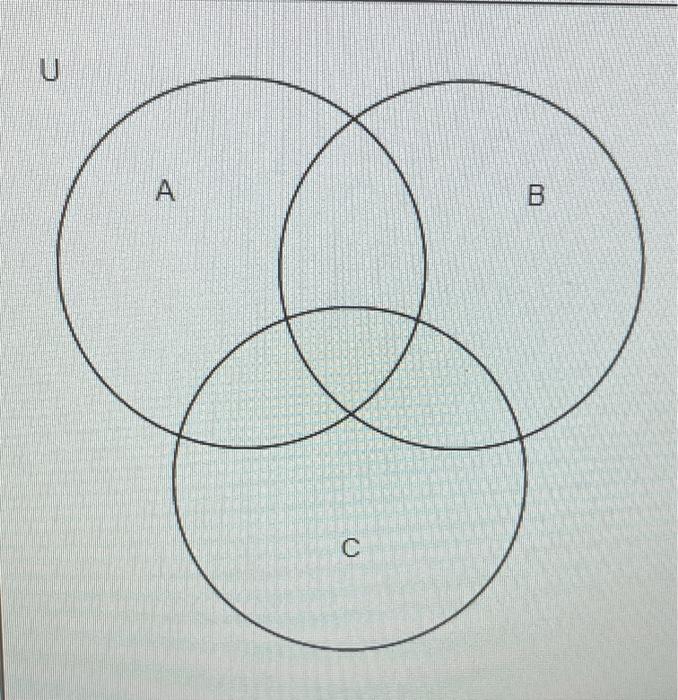 Represent The Following Set With A Venn Diagram Bu C A Use The Graphing Tool To Graph The Intersection And Or Union 2