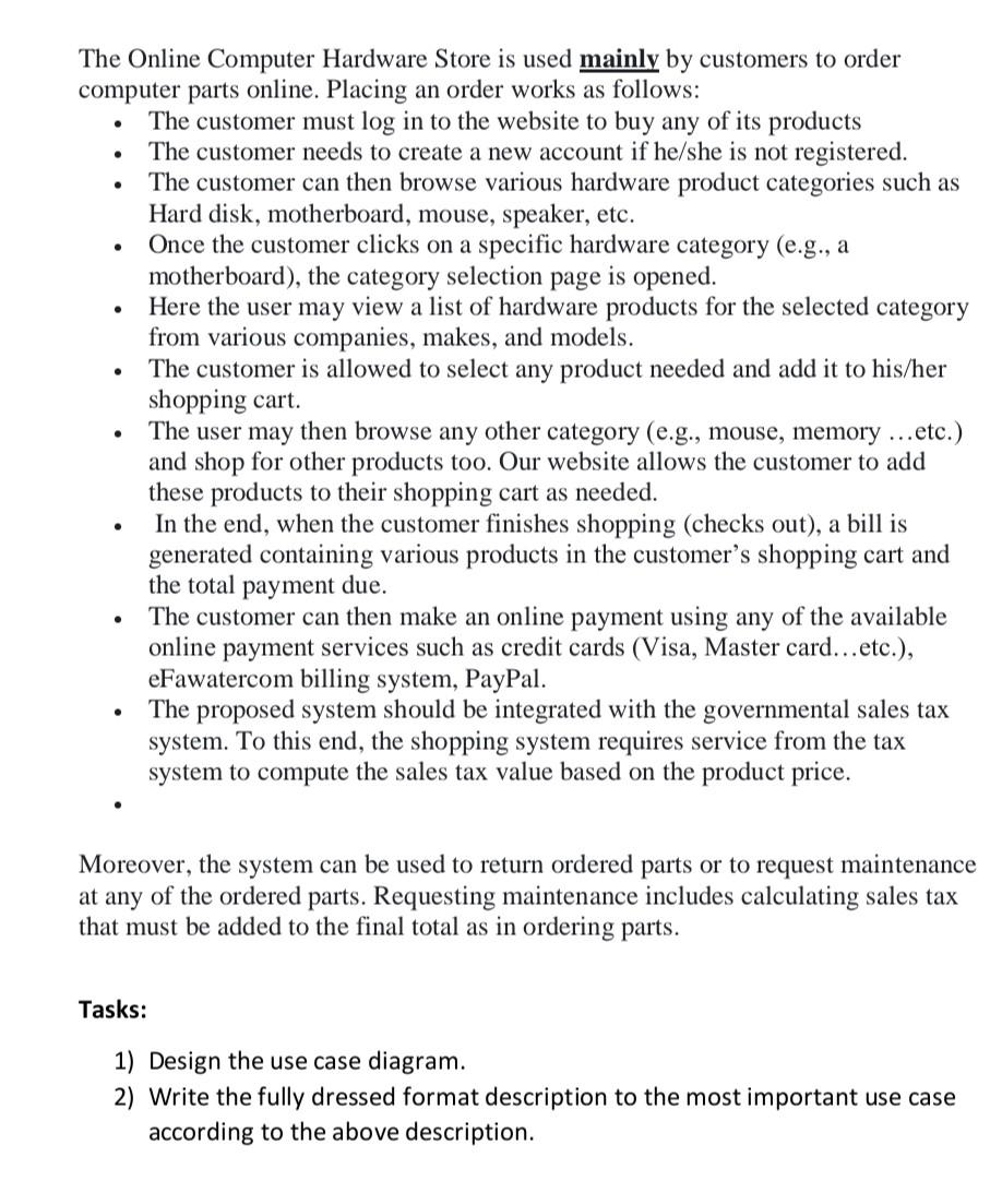 The Online Computer Hardware Store Is Used Mainly By Customers To Order Computer Parts Online Placing An Orde 1