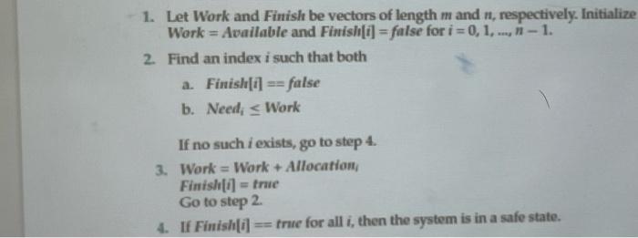 1 Let Work And Finish Be Vectors Of Length M And N Respectively Initialize Work Available And Finish I False For 1