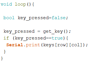 Modify This Arduino C Code With Char Function Key To Boolean Key This Is The Code For Char Function Const Int Numrows 1