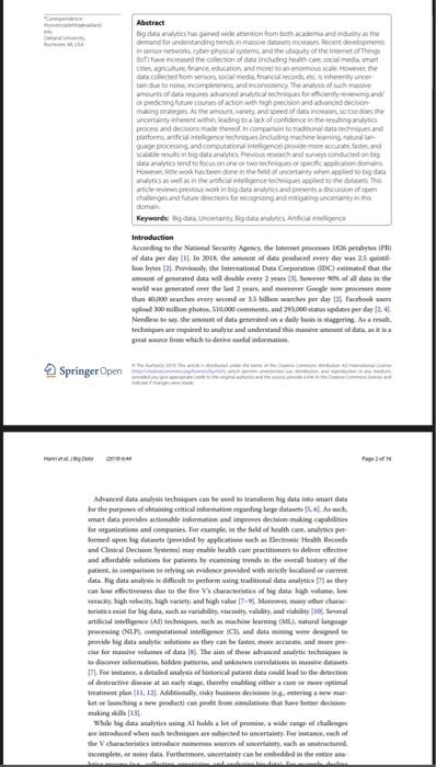 Abstract Big Data Analysis And Wide Ention From Both Academia And Industry And The Demand For Understanding Bedste Mes R 2