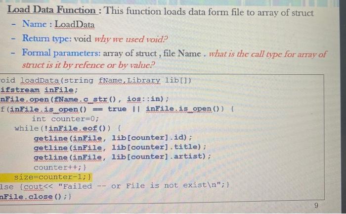 I Want You To Write Me A Program In C The Blue Images Are Examples Of The Library System I Want You To Do The Same In 5