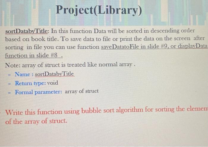 I Want You To Write Me A Program In C The Blue Images Are Examples Of The Library System I Want You To Do The Same In 11