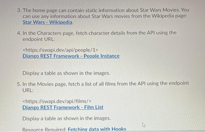 Ons 1 Create A React Js Application With 3 Pages Home Characters And Movies Use React Router To Route Between The 3 2