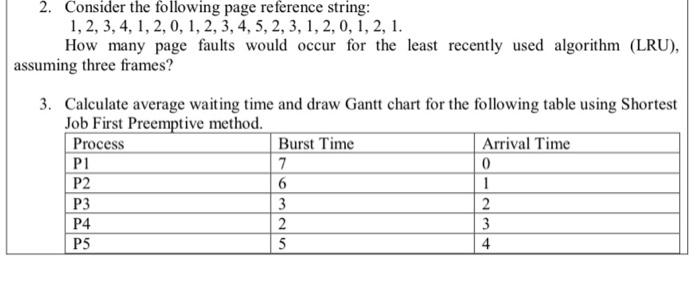 2 Consider The Following Page Reference String 1 2 3 4 1 2 0 1 2 3 4 5 2 3 1 2 0 1 2 1 How Many Pag 1