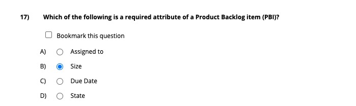 Which Of The Following Is A Required Attribute Of A Product Backlog Item (PBI)