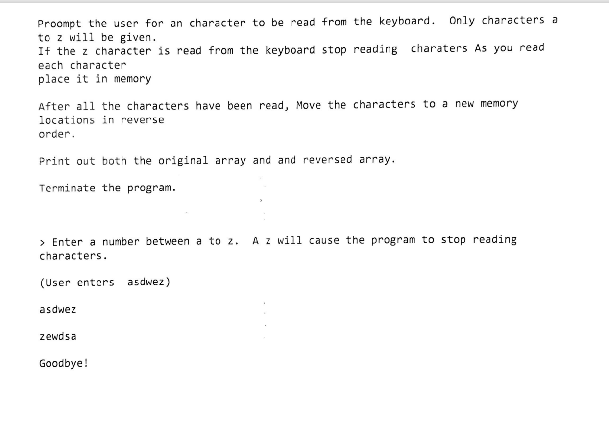 Please Work In Mips Language Only Thank You 1