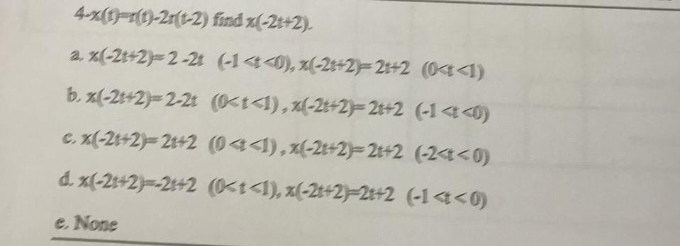 4 1 0 100 21 T 2 Find 2 2 2 21 2 2 2 1 0 2 2 2 2 I B 2 2 2 2t O T I 2t 2 2 2 14 24 2 1