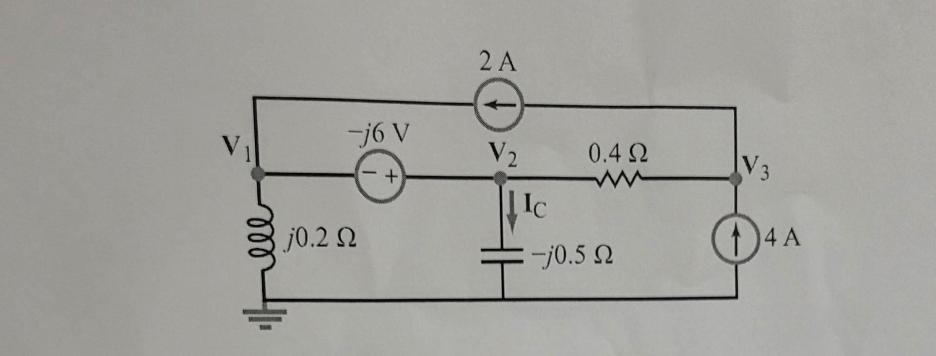 9 Solve For The Unknown Current Phasor Ic All Values In The Diagram Are Phasors Ie 2a Is 220 A 2 A Jo V V2 2