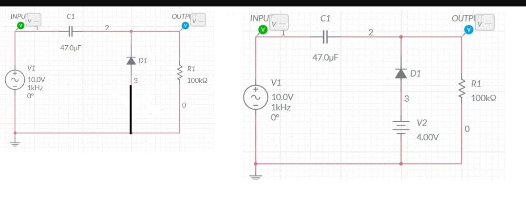 By Using The Multisim Software Sketch The Output For The 2 Circuits Shown In Microsoftteam 1