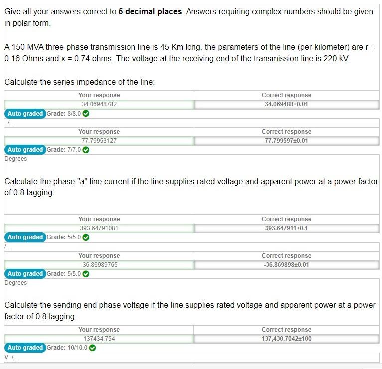 Give All Your Answers Correct To 5 Decimal Places Answers Requiring Complex Numbers Should Be Given In Polar Form A 150 1