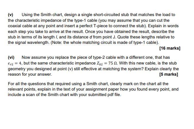 35 Marks Question 2 Impedance Matching Consider The Circuit Drawn In Figure 3 Below Matching Network Type 1 Cables 2