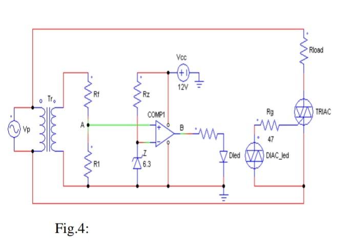 Q5 For The Circuit Shown On Fig 4 With The Following Parameters Vp 220v Vz 6 3v A 10 Pload 420w Rf Is A Photo R 2