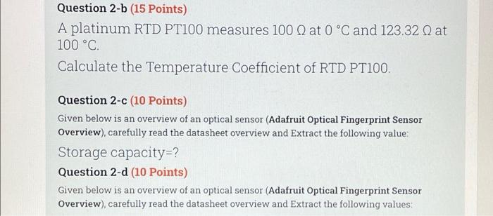 As An Engineer You Are Supposed To Choose The Transducer For Aum American University Of The Middle East The Solution 3